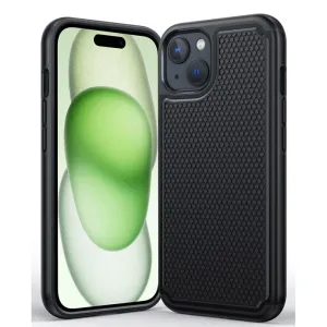 Custom Fit iPhone 15 /14 /13 Shock Protection Cell Phone Case Sturdy Cover with Non-Slip Texture