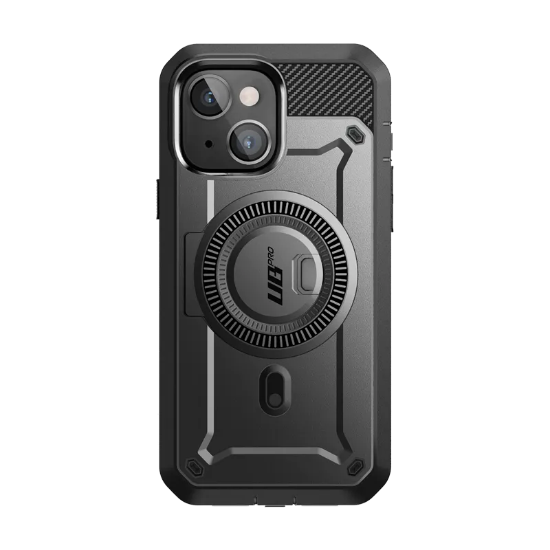 Easy Grip Matte Texture iPhone 15 Plus 6.7 inch Unicorn Beetle PRO MAG Rugged MagSafe Case-Gun Metal