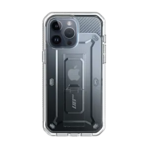 Hybrid Grip Finish iPhone 15 Pro 6.1 inch Unicorn Beetle Pro Rugged Case-Clear