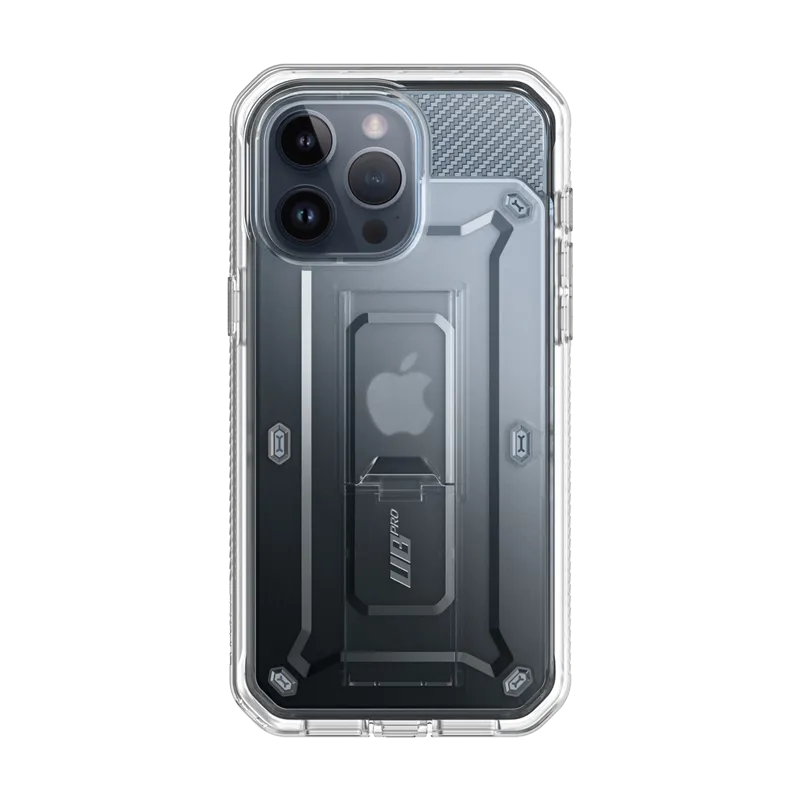 Hybrid Grip Finish iPhone 15 Pro 6.1 inch Unicorn Beetle Pro Rugged Case-Clear