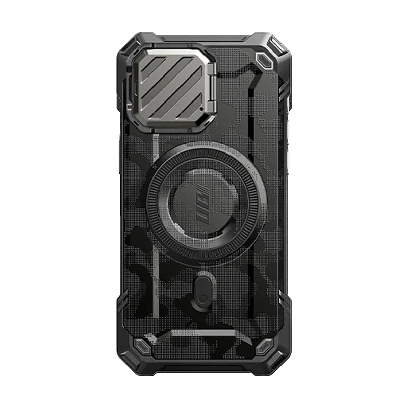 Minimal Grip iPhone 15 Pro Max 6.7 inch Unicorn Beetle MAG XT MagSafe Case- Black Camo