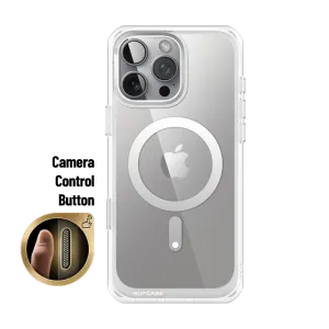 iPhone 16 Pro 6.3 inch Unicorn Beetle MAG Slim Clear MagSafe Camera Control Button Case-Clear Modern Aesthetic