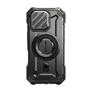 Smooth Feel Surface Rugged Build iPhone 16 Pro 6.3 inch Unicorn Beetle MAG XT MagSafe Case-Black