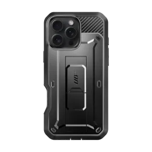 Daily Essential iPhone 16 Pro 6.3 inch Unicorn Beetle Pro Rugged Case-Black