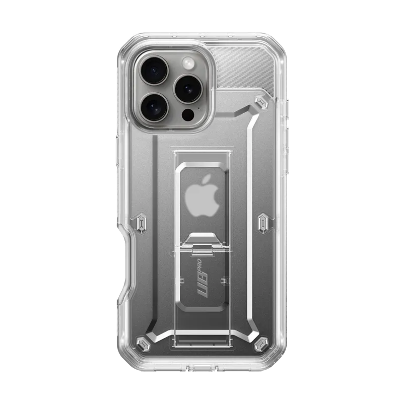 iPhone 16 Pro 6.3 inch Unicorn Beetle Pro Rugged Case-Clear Soft Silicone Casual Look