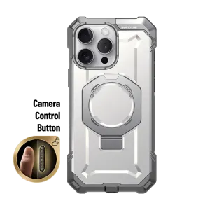 Stylish Detail Layer iPhone 16 Pro Max 6.9 inch UB Grip MagSafe Camera Control Button Phone Case-White