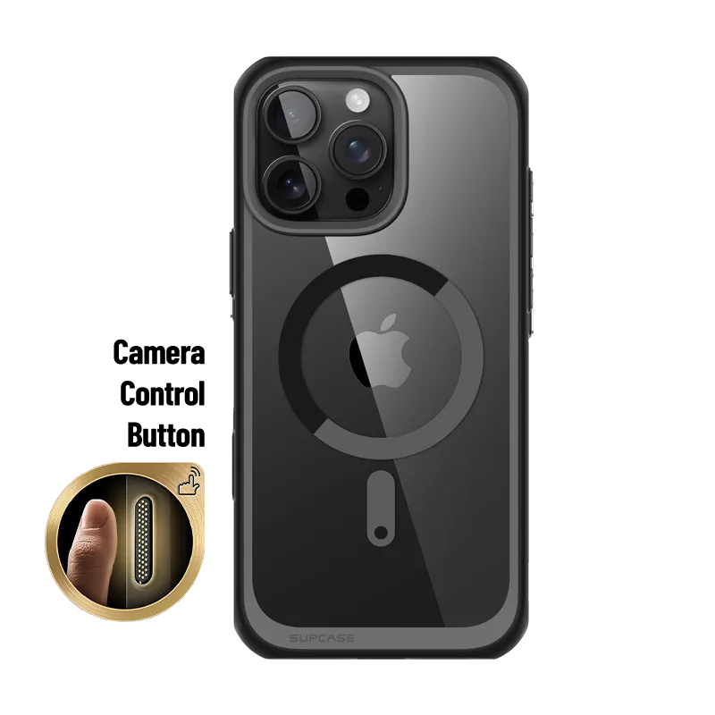 Modern Look iPhone 16 Pro Max 6.9 inch Unicorn Beetle MAG Slim Clear MagSafe Camera Control Button Case-Black