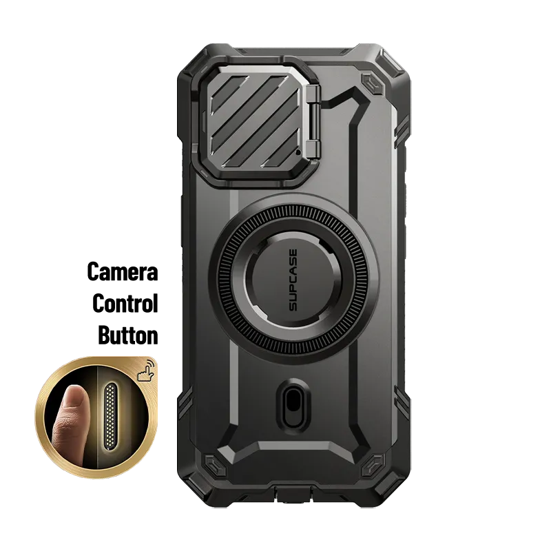 iPhone 16 Pro Max 6.9 inch Unicorn Beetle MAG XT MagSafe Case- Black Soft Feelings