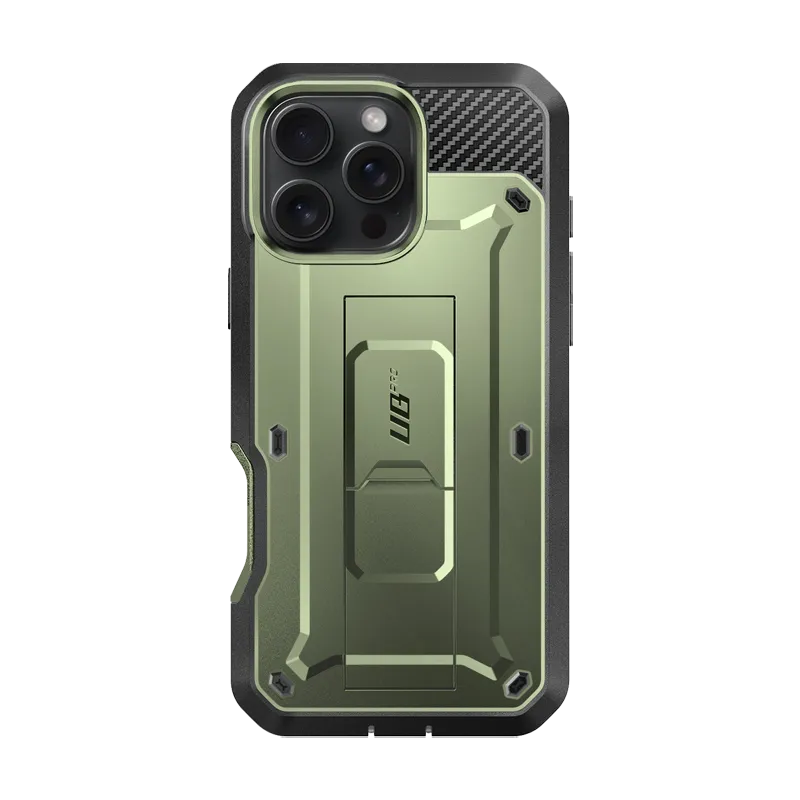 iPhone 16 Pro Max 6.9 inch Unicorn Beetle PRO Rugged Case-Dark Green Strong Corners Rugged Frame Design