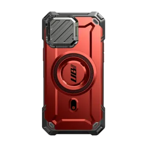 Elegant Build Texture iPhone 16e  Unicorn Beetle MAG XT MagSafe Case-Metallic Red