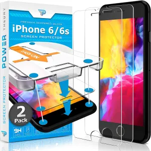 Scratch Proof Screen Guard Max Plus iPhone 6S / iPhone 6 Tempered Glass Screen Protector [2-Pack]