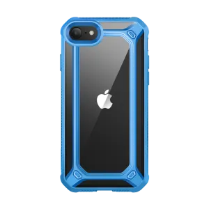 Soft Layered Design Minimal Design iPhone 7 / 8 Unicorn Beetle Exo Clear Case-Blue