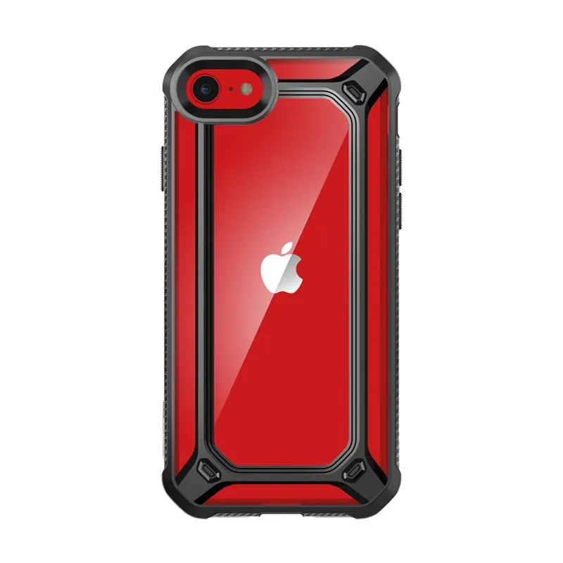 iPhone SE Unicorn Beetle Exo Clear Case-Black Protective Layering Glossy Texture