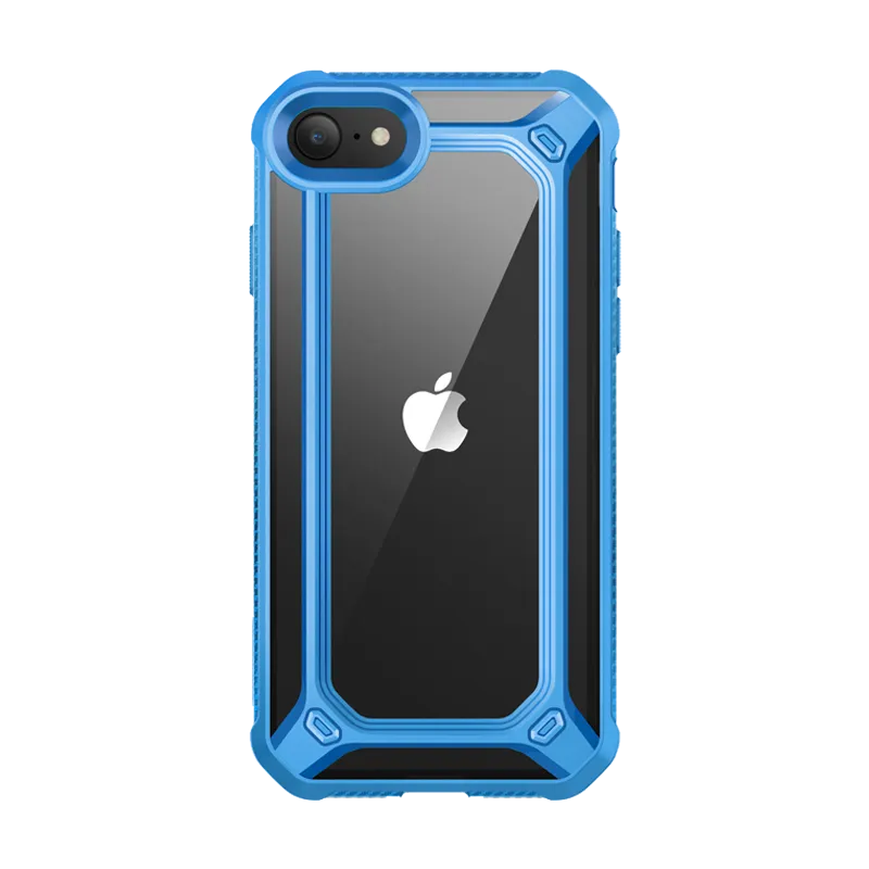 iPhone SE Unicorn Beetle Exo Clear Case-Blue Grip Control