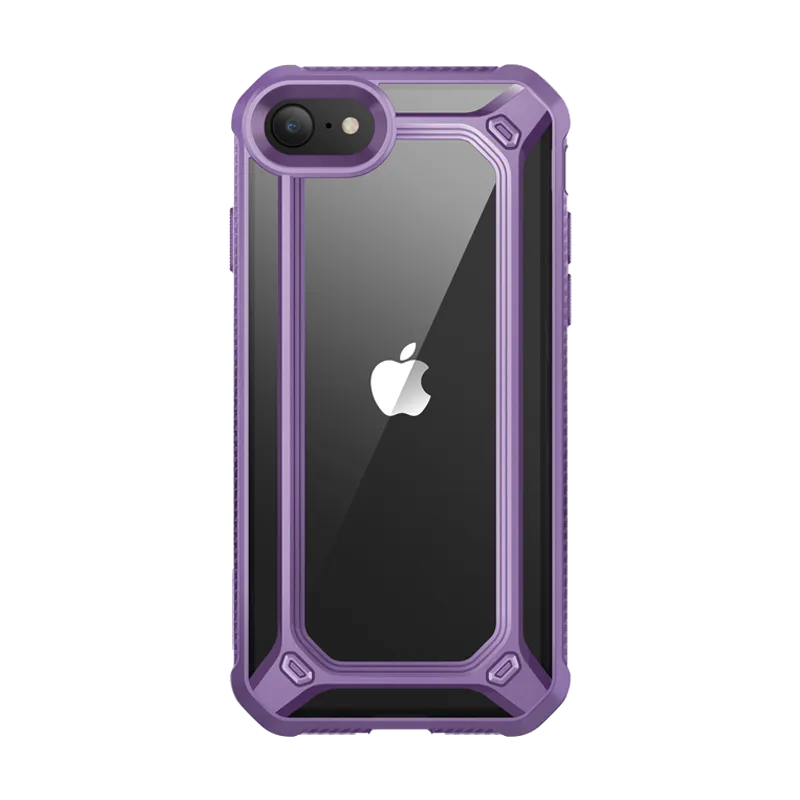 iPhone SE Unicorn Beetle Exo Clear Case-Purple Soft coating