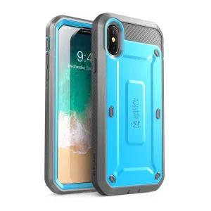 iPhone X / XS Unicorn Beetle Pro Rugged Holster Case-Blue Durable Quality Water shield