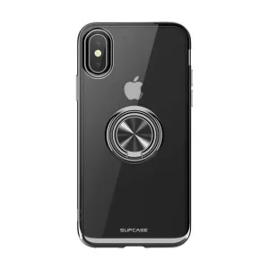 Lightweight texture iPhone X / XS Unicorn Beetle Snap Ring Case-Black