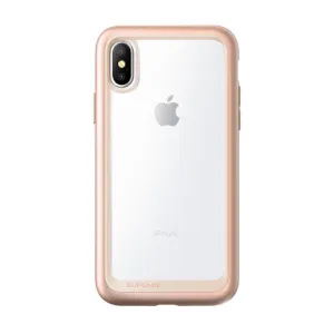 iPhone X / XS Unicorn Beetle Style Slim Clear Case-Blush Gold Stylish Shape Vivid Detail