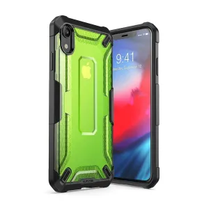 iPhone XR Unicorn Beetle Hybrid Bumper Case-Green Smooth Feel Surface Vivid Detail Texture