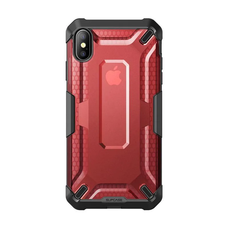 iPhone XS Max Unicorn Beetle Bumper Case-Red Shock Absorber