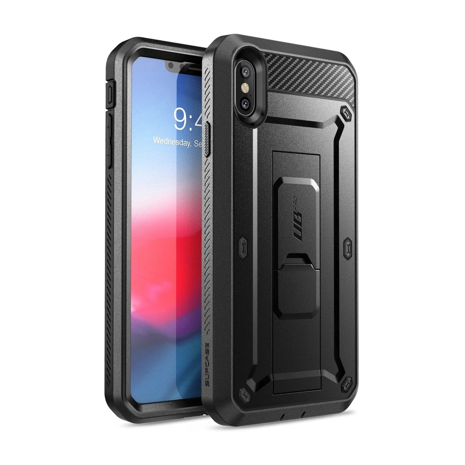 iPhone XS Max Unicorn Beetle Pro Full-Body Holster Case-Black Minimal Protection