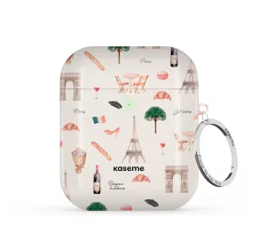 Fashion Compact Shell Charging Case Sleeve Je t??aime Paris AirPods Case