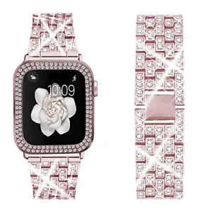 Ladies Diamond Strap & Case For Apple Watch Rugged Build