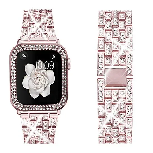 Ladies Diamond Strap & Case For Apple Watch Rugged Build