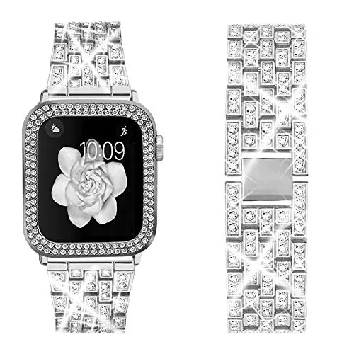 Ladies Diamond Strap & Case For Apple Watch Light Design Comfort Durable Finish