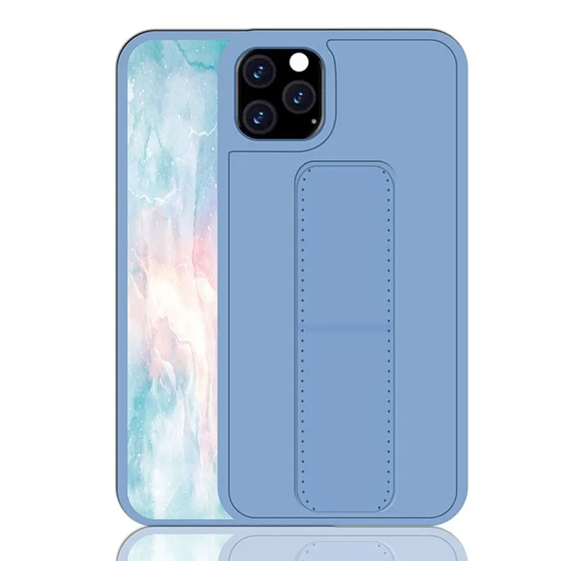 Leather Wrist Strap Case With Stand For iPhone Minimal Edge Design Minimal Frame