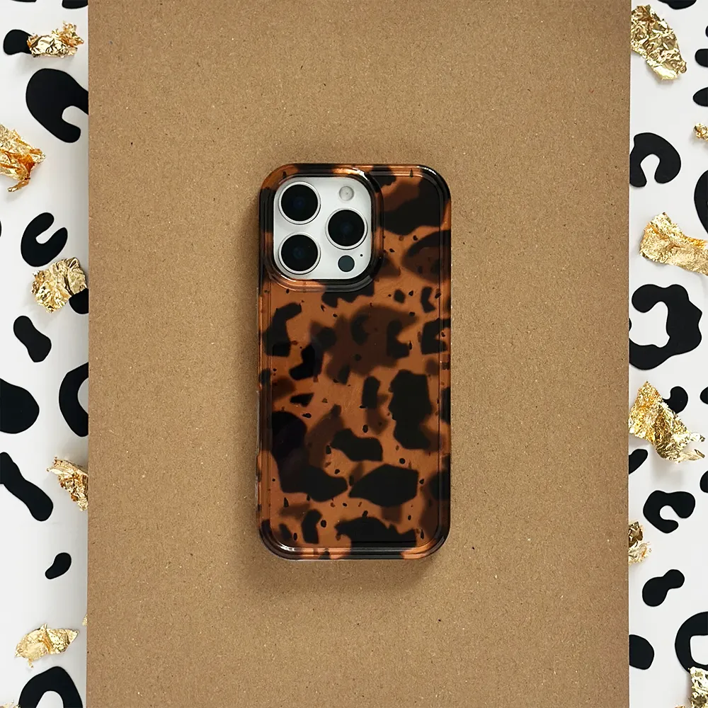 Urban Style Practical Look Leopard Tort Phone Case