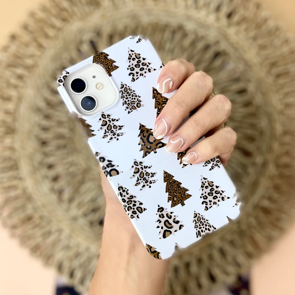 Leopard Trees Phone Case Modern Aesthetic
