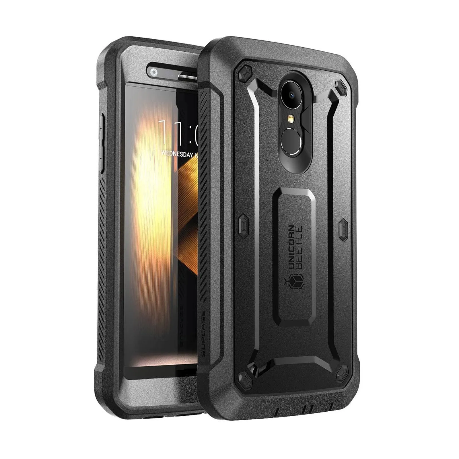 LG K30 Unicorn Beetle Pro Rugged Holster Case-Black Flexible frame