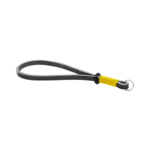 outdoor enthusiast Gordy's Lug-Mount Leather Camera Wrist Strap, Regular - Black/Yellow