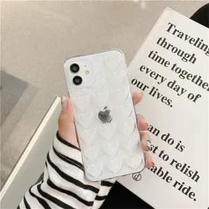 3D Love Heart Phone Case for iPhone Matte Shield Fashion Design