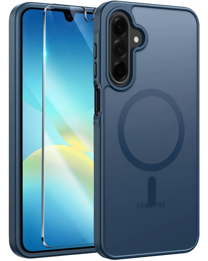 Artistic Design FNTCASE for Samsung Galaxy A26 6.7 Inch Phone Case: Magnetic Translucent Matte Shockproof Slim Phone Cover - Military Grade Drop Proof Hard Back Anti-Fingerprint Protective Case