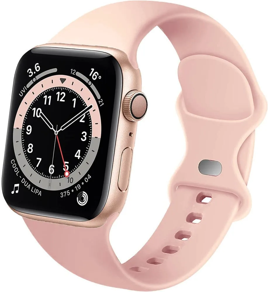 Everyday Comfort Wear Premium Build Apple Watch Silicone Strap (Antique Pink)
