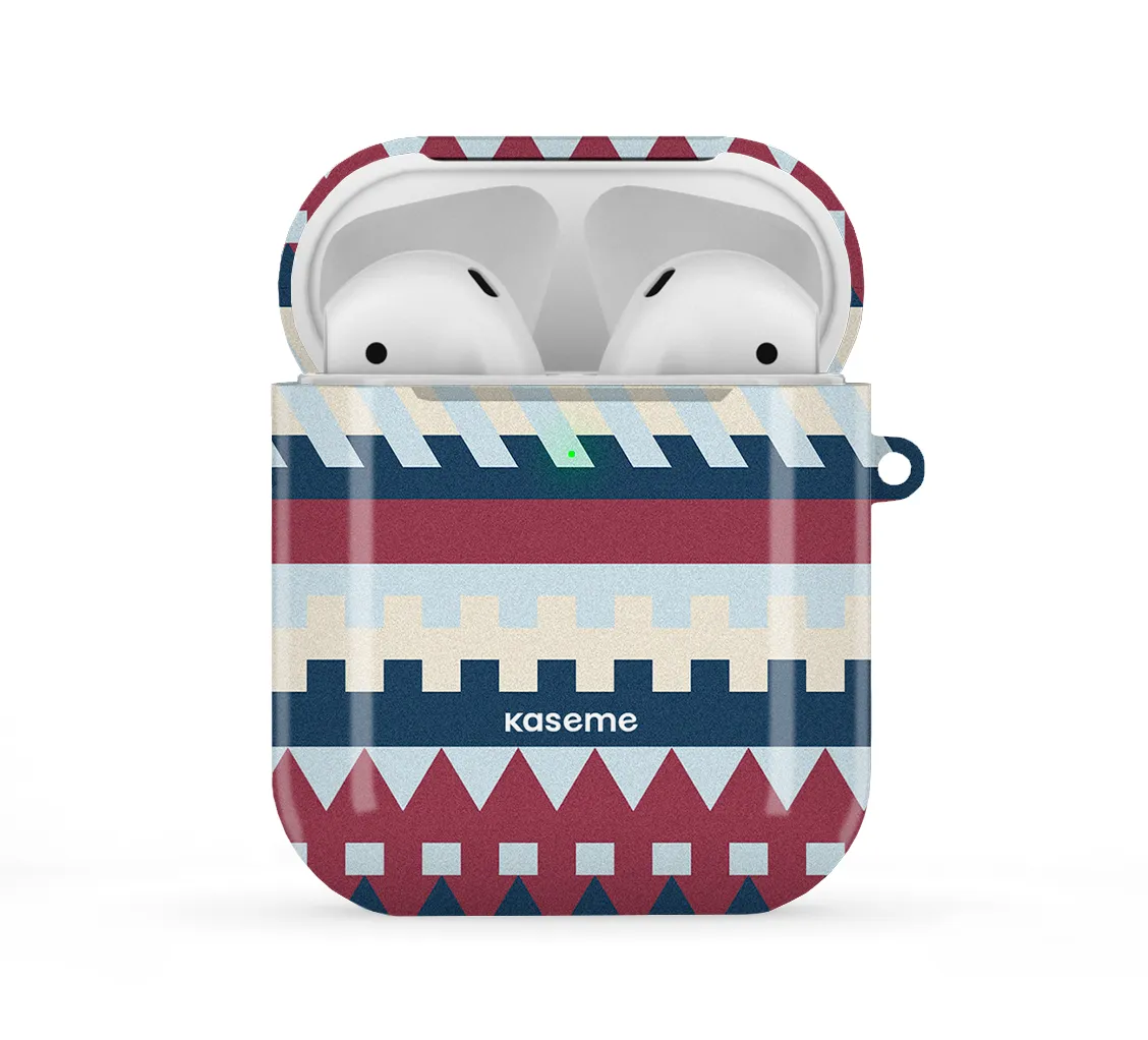 Lodge Red Airpods Case Fashion Rubber Shell stylish pocket airpods case