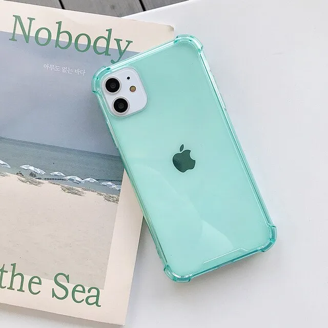 Low Cost Clear Silicone Phone Case For iPhone Smooth Look Texture