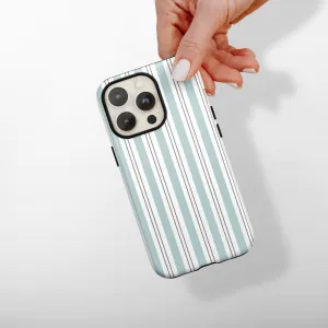 Tough Phone Case - Coastal Stripe Protective Form Texture