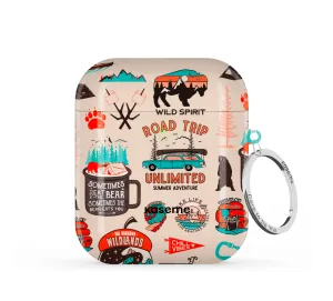 soft gradient ergonomic handmade airpods case durable matte airpods cover Wildlands AirPods Case