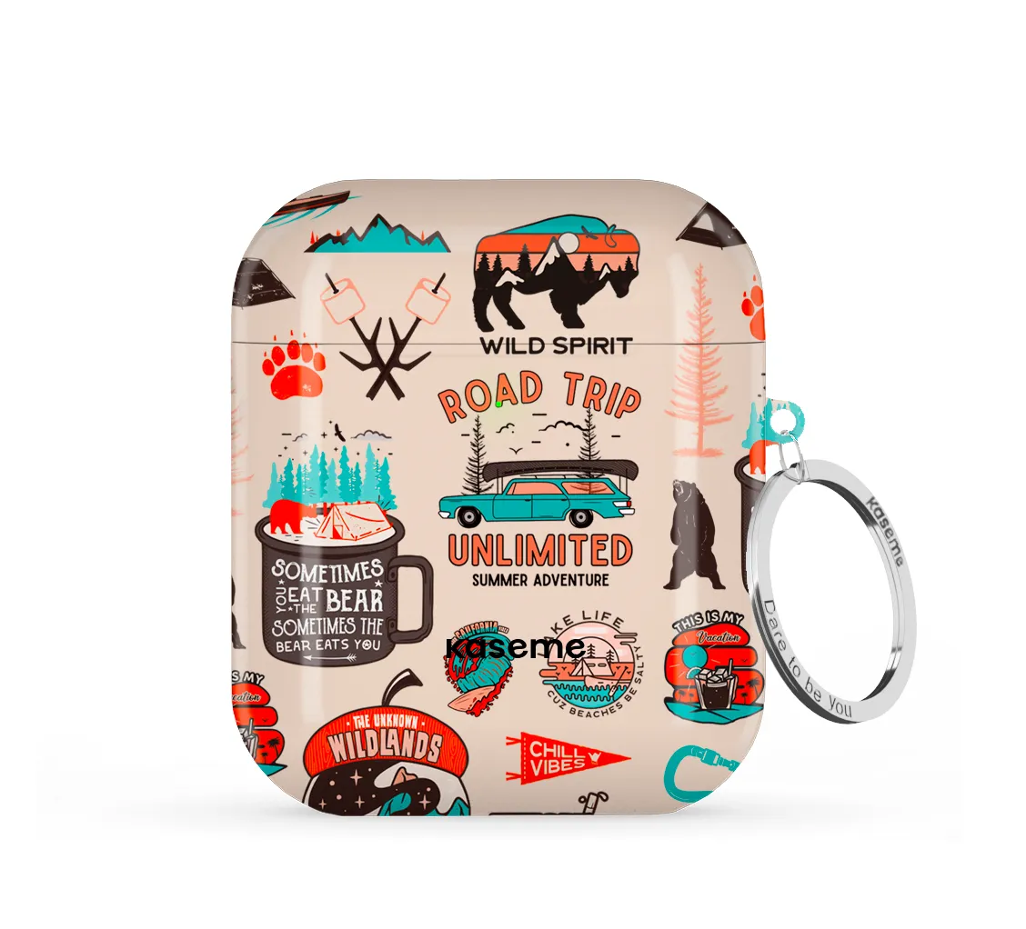 Wildlands AirPods Case carbon fiber finish airpods case daily commute protective shell