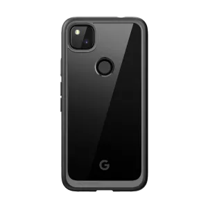 Google Pixel 4a (2020) Unicorn Beetle Style Clear Case-Black hybrid design