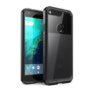 Strong protection Google Pixel XL Unicorn Beetle Hybrid Protective Bumper Clear Case-Black