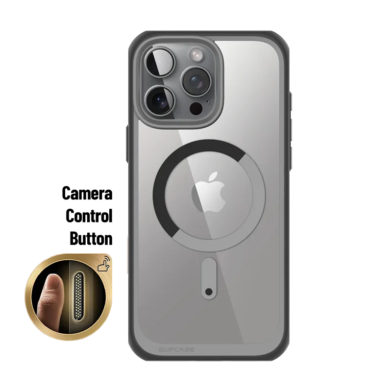 Soft Feelings Affordable option iPhone 16 Pro Max 6.9 inch Unicorn Beetle MAG Slim Clear MagSafe Camera Control Button Case-Gray