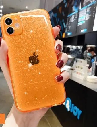 Luxury Sparkly Coloured Phone Case For iPhone high quality build Minimal Aesthetic