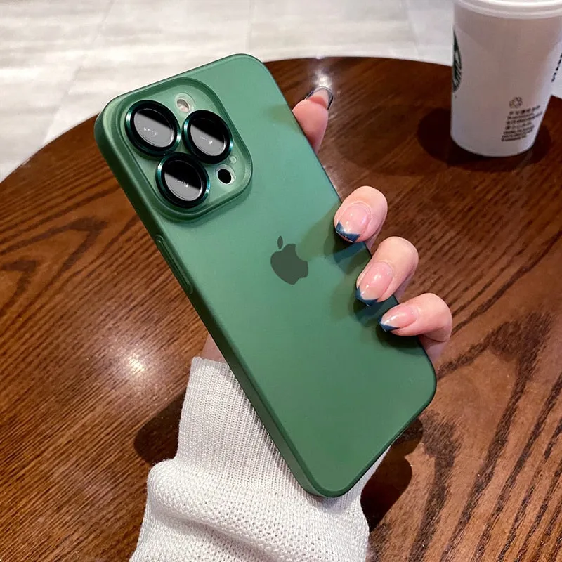 Luxury Translucent Ultra Thin Matte Case For iPhone Rugged Grip Protective Layering