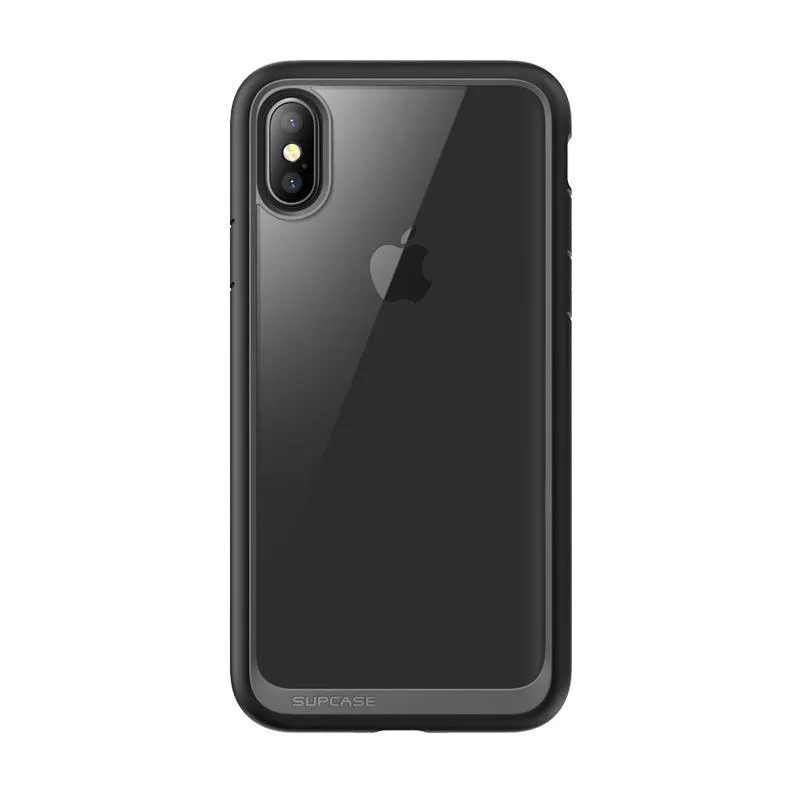 iPhone X / XS Unicorn Beetle Style Slim Clear Case-Black Flexible Fit