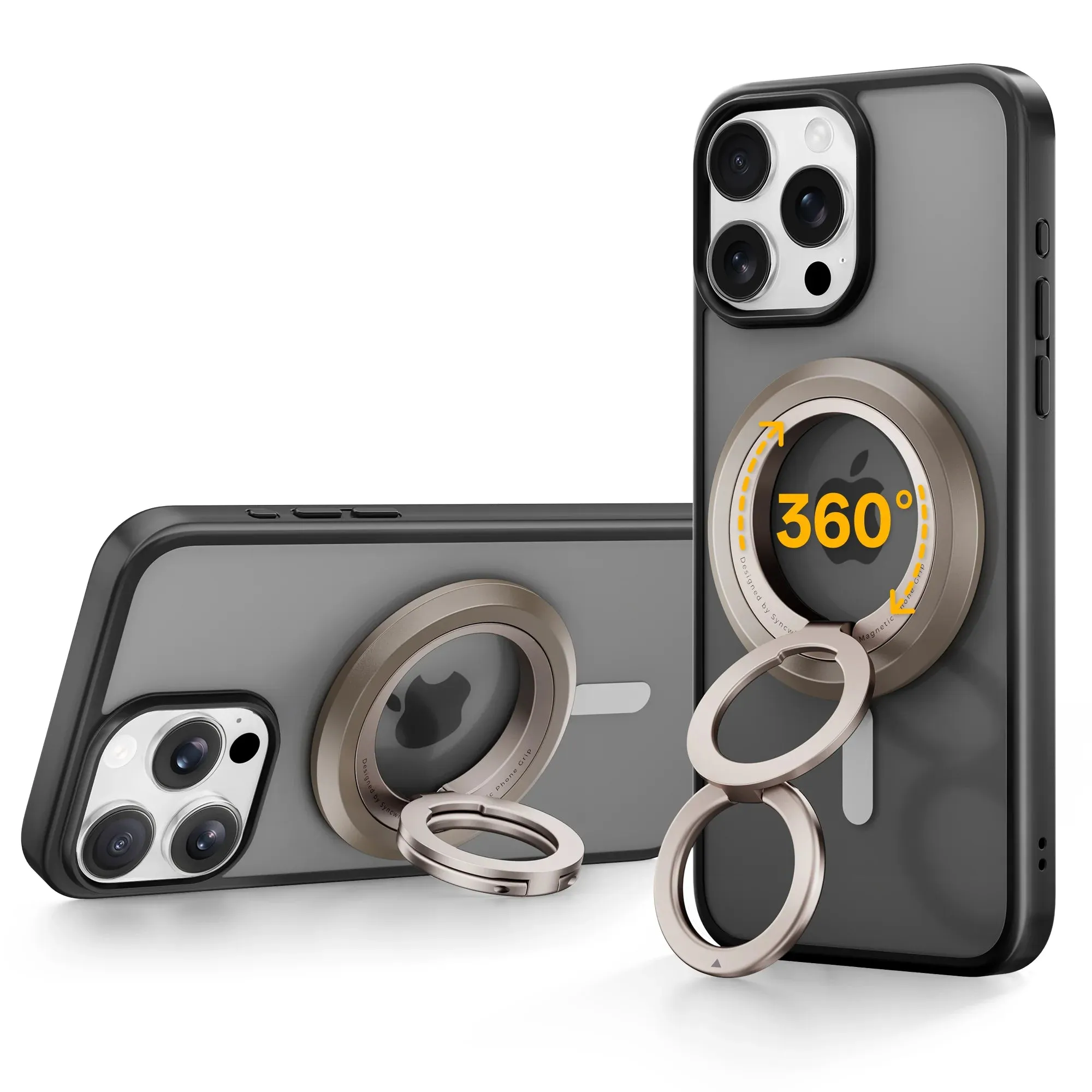 Lightweight Ring Magnetic 360Grip - 360?? Rotation Magnetic Ring Stand