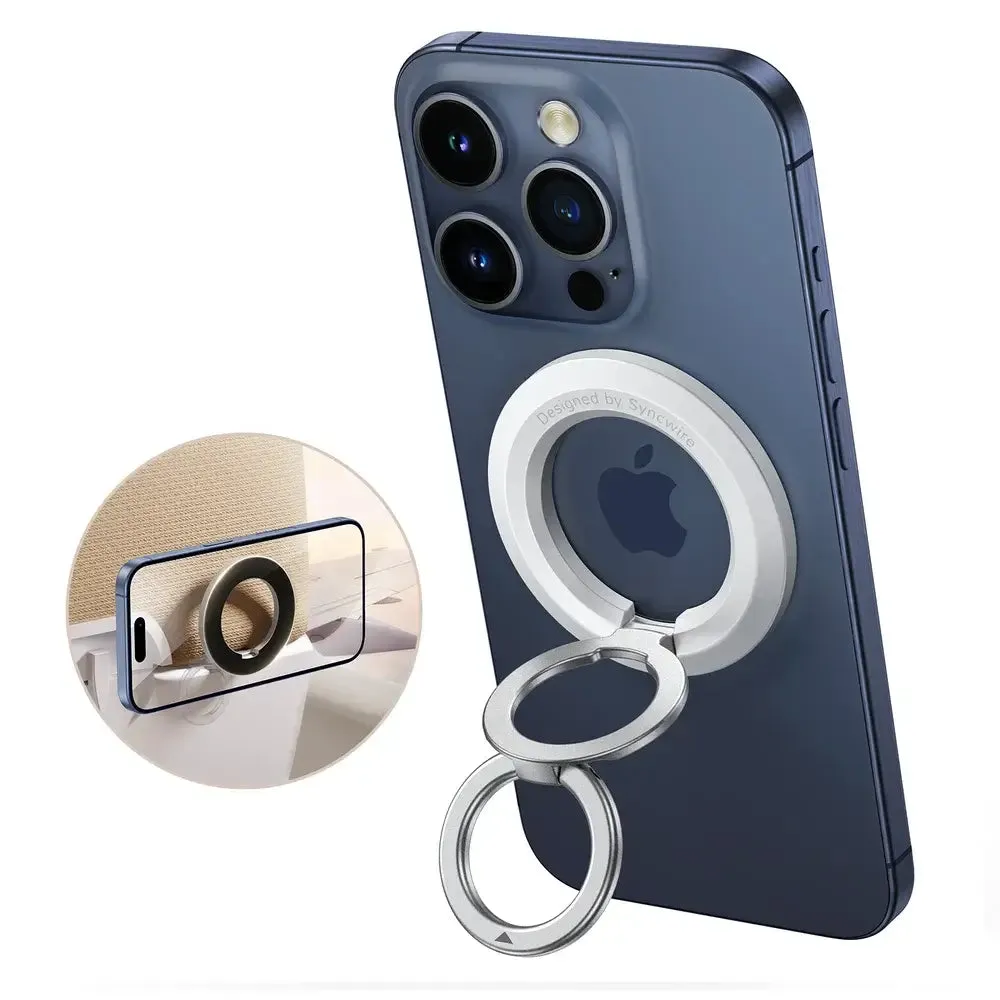 Magnetic DuoGrip - Dual Ring Stand Multi-Purpose Stand Travel-Friendly Spin